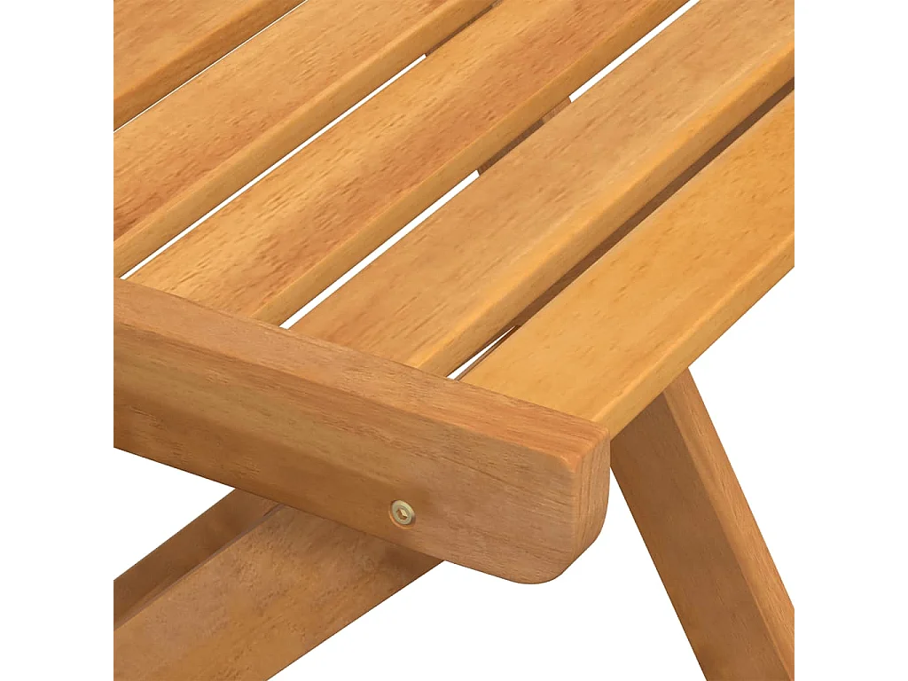 Set di 6 sedie pieghevoli da bistrot in legno massello di acacia