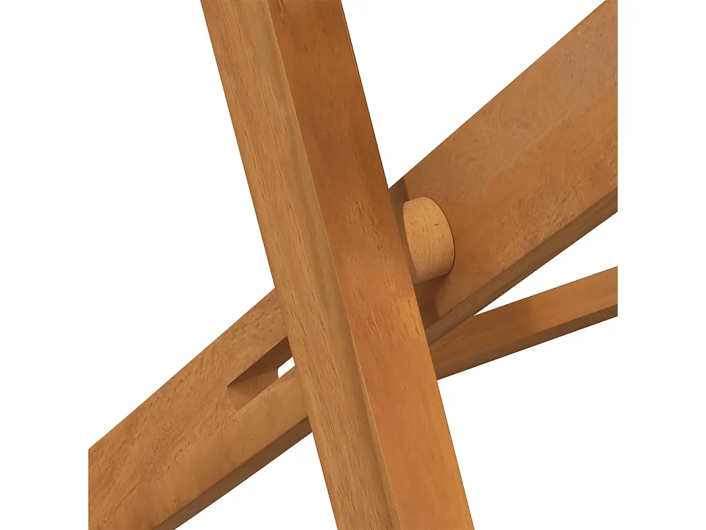 Juego de 6 sillas bistro plegables de madera maciza de acacia