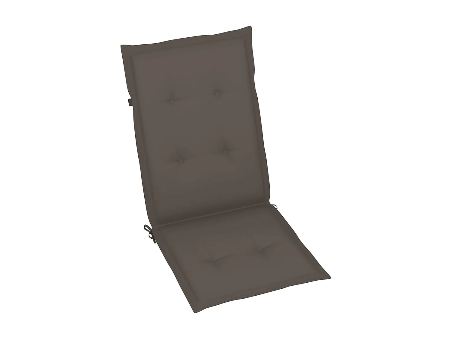 Chaises inclinables de jardin et coussins lot de 8 Teck solide