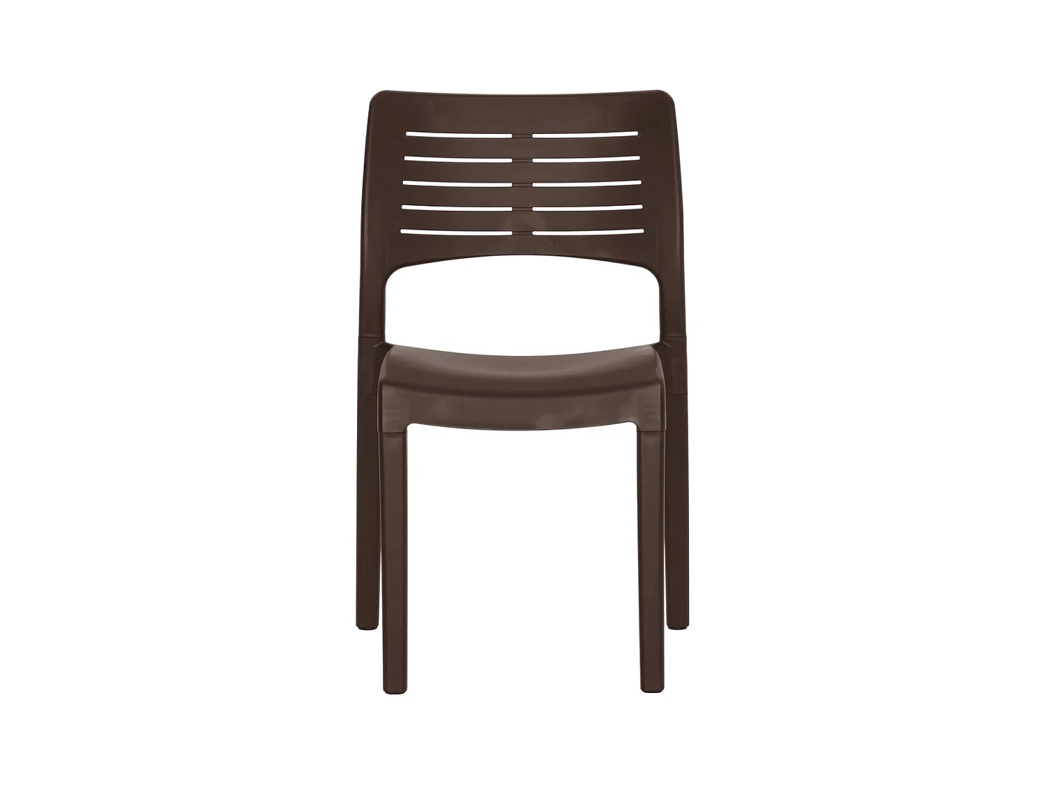 Set di 2 sedie da giardino in polipropilene Moka