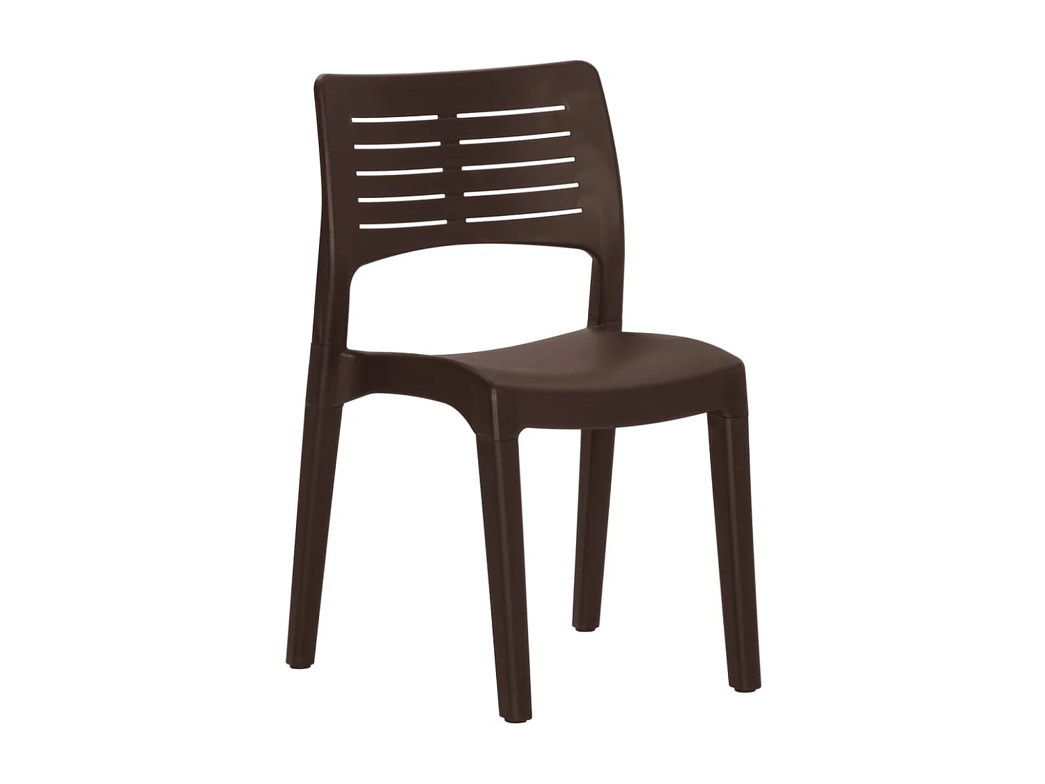 Chaises de jardin lot de 2 Moka Polypropylène