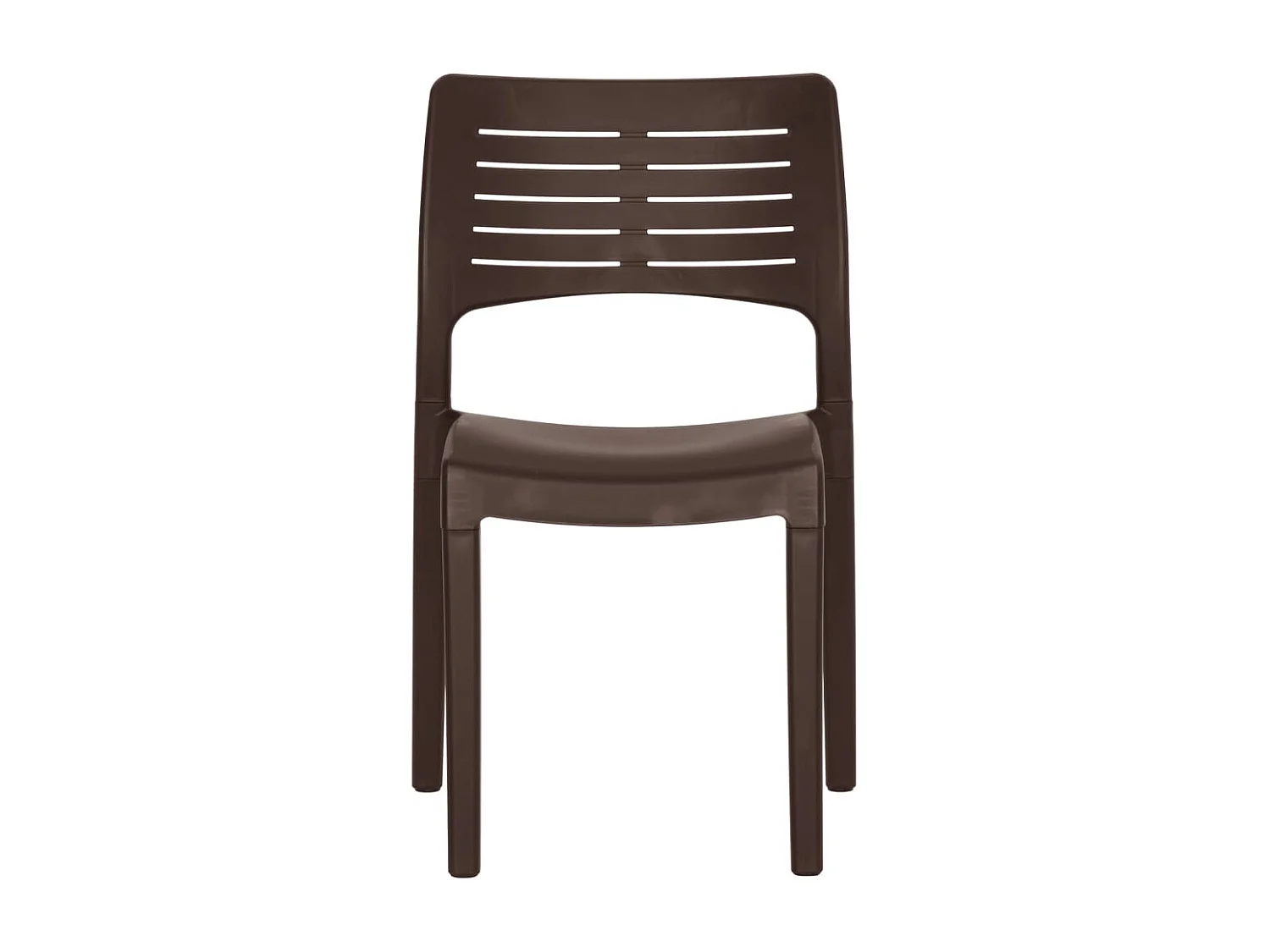 Chaises de jardin lot de 2 Moka Polypropylène