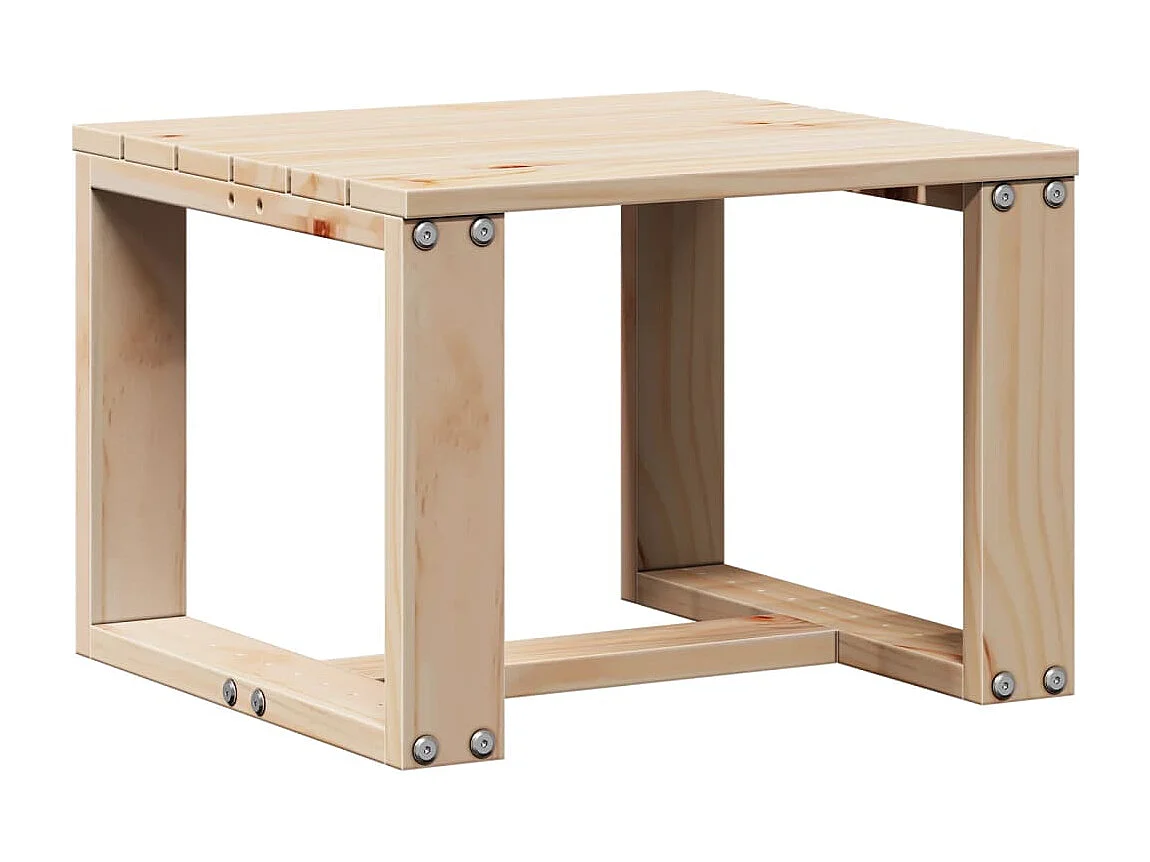 Conjunto de muebles de jardín de 3 piezas de madera maciza de pino