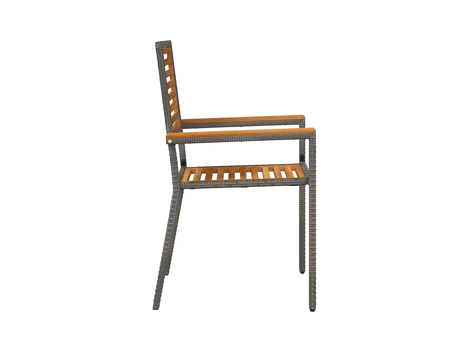 sedie da giardino impilabili marrone, grigio