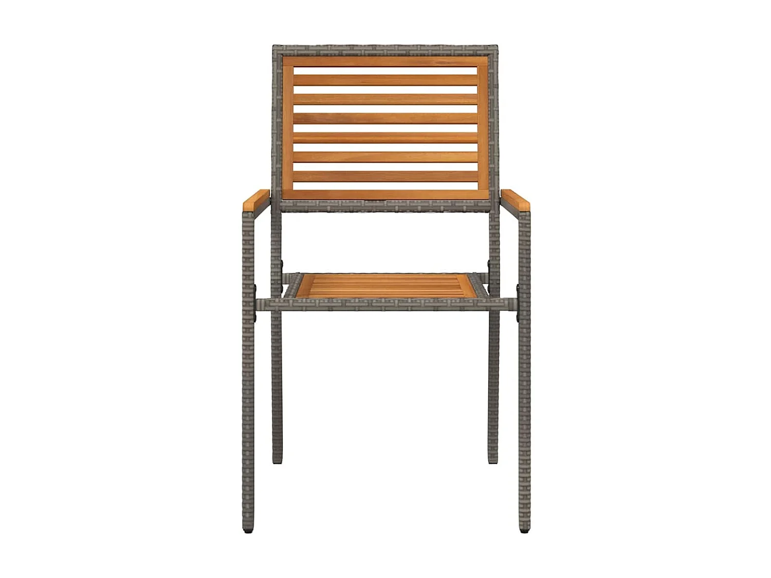 stuks stapelbare tuinstoelen bruin, grijs