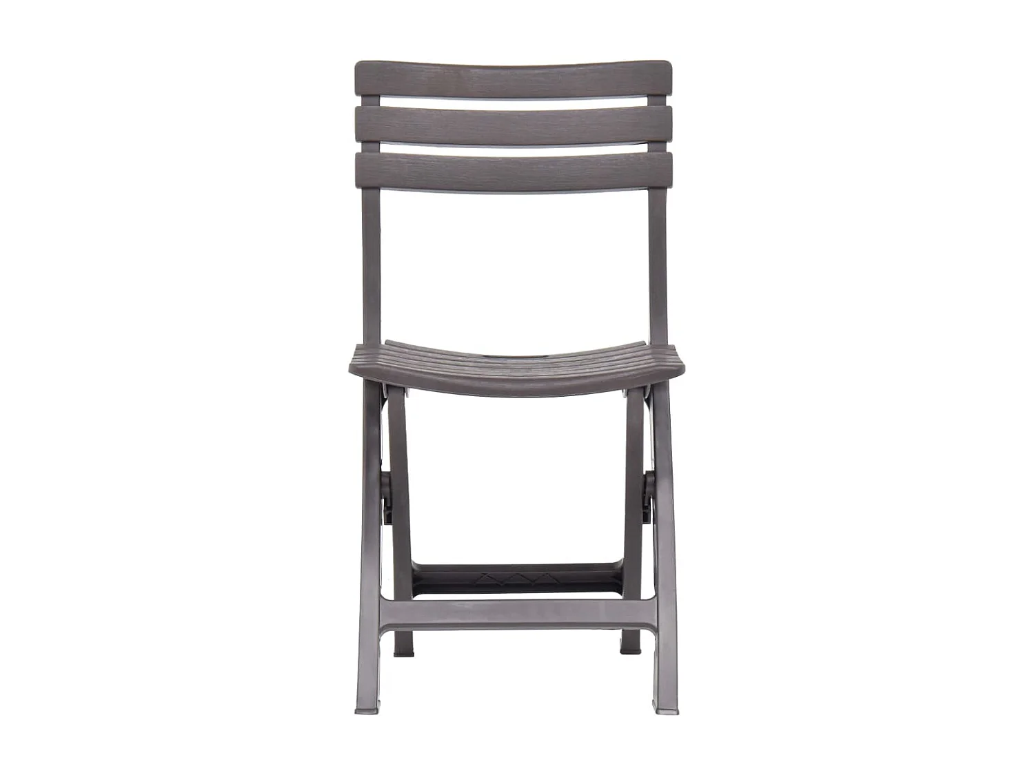 Chaises de jardin pliables lot de 2 Plastique Mocha