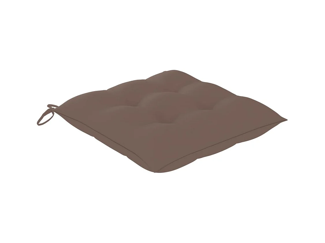 Chaises à manger d'extérieur lot de 8 et coussins Acacia massif