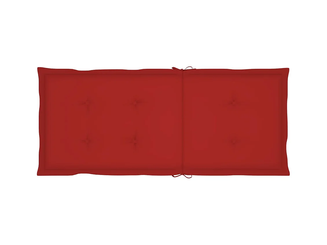 Set van 4 verstelbare tuinstoelen met kussens Acaciahout