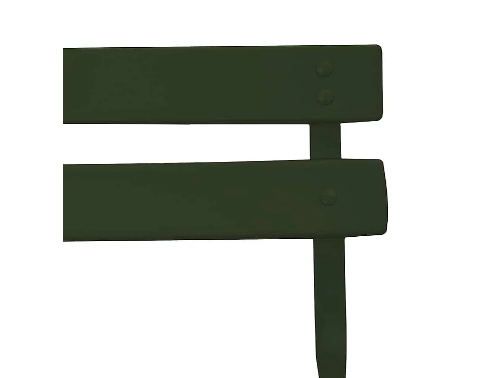 Silla de jardín plegable 2 piezas verde 42 x 46 x 82 cm acero