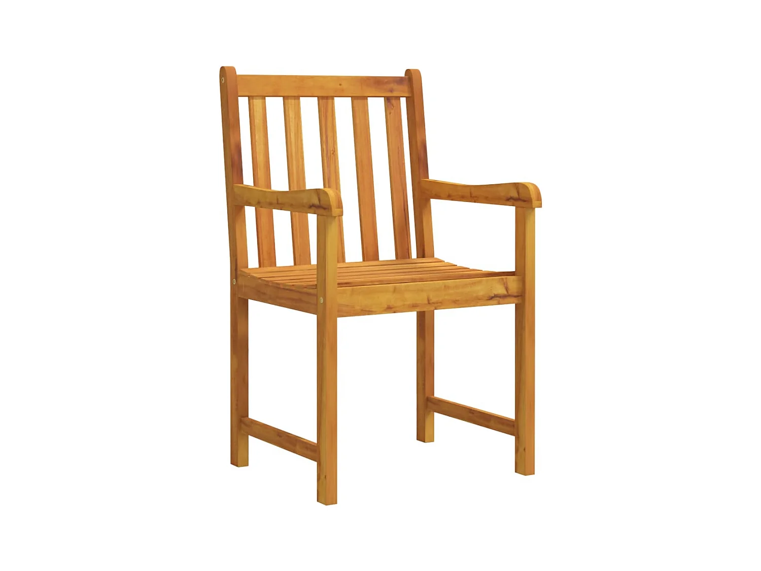 Chaises de jardin lot de 2 Bois d'acacia solide