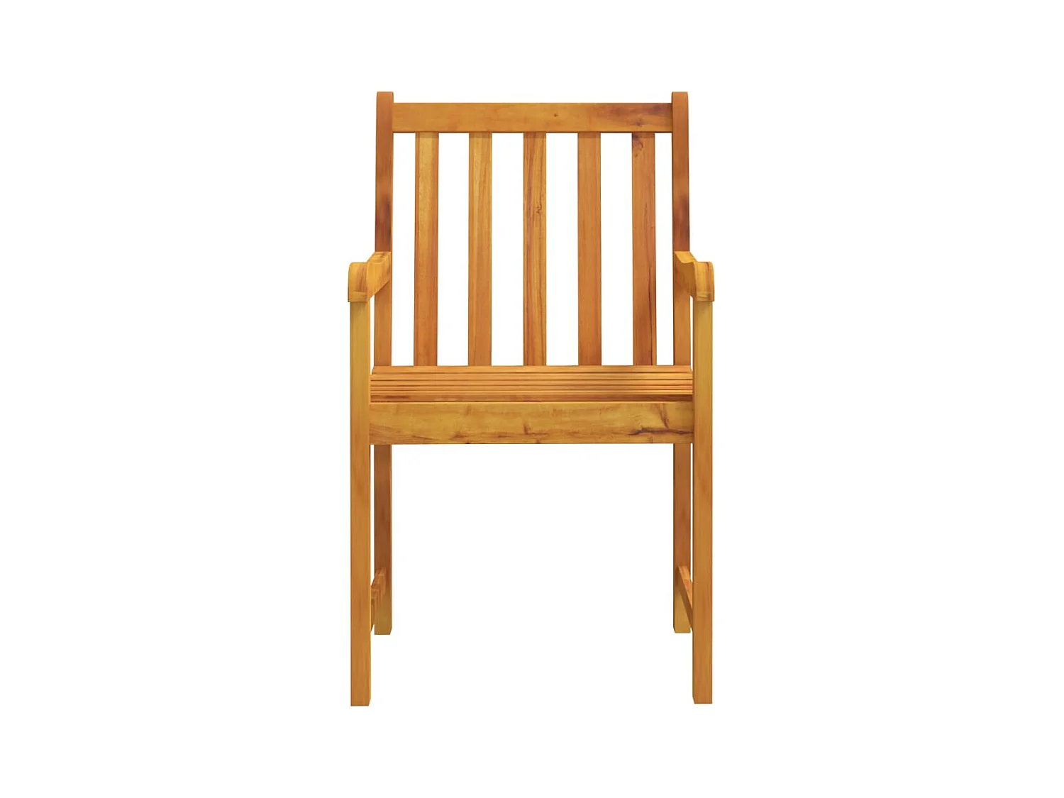 Chaises de jardin lot de 2 Bois d'acacia solide