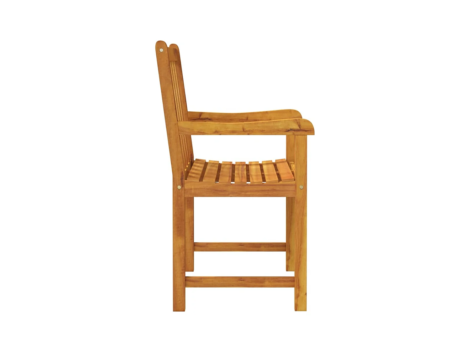 Chaises de jardin lot de 2 Bois d'acacia solide