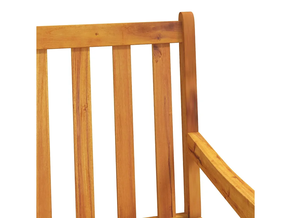 Chaises de jardin lot de 2 Bois d'acacia solide