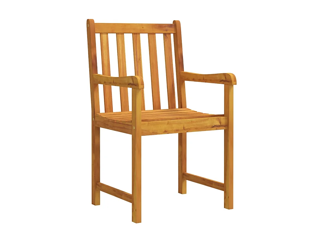 Chaises de jardin lot de 2 Bois d'acacia solide