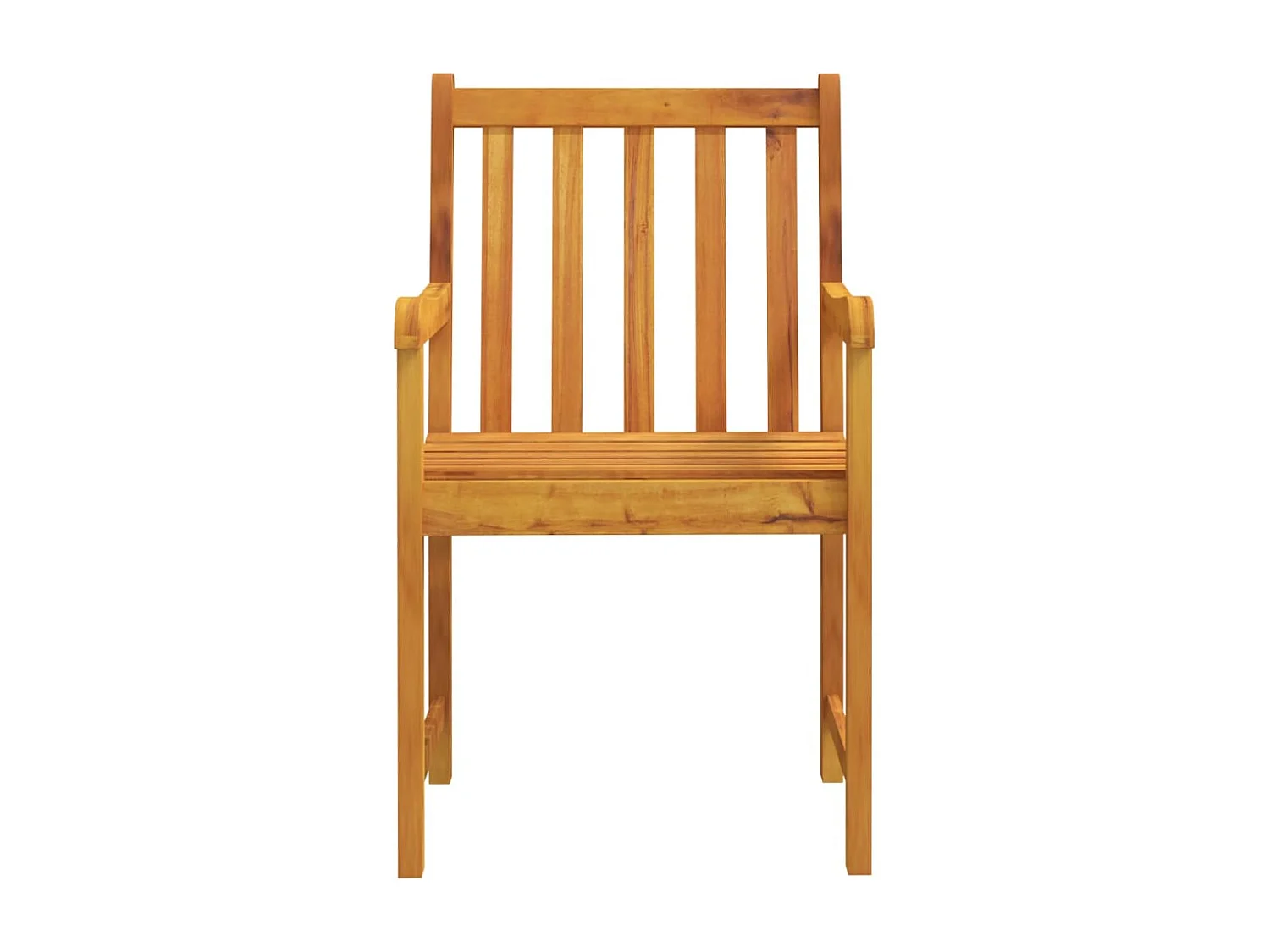 Chaises de jardin lot de 2 Bois d'acacia solide