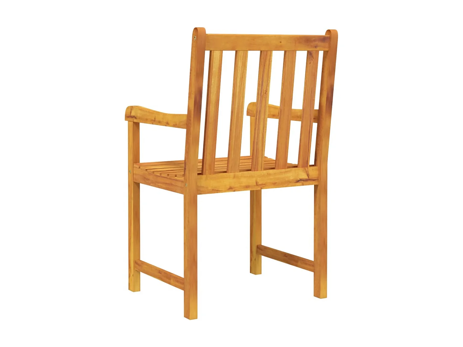 Chaises de jardin lot de 2 Bois d'acacia solide