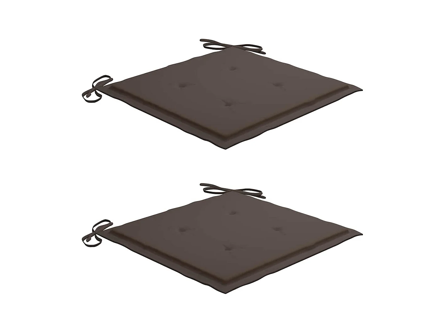 Schommelstoel met taupe kussen Massief teakhout