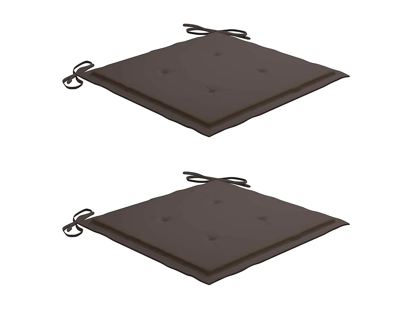 Chaise à bascule avec coussin taupe Bois de teck solide