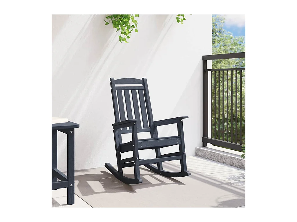 Marineblauwe tuinschommelstoel 70 x 92 x 108 cm