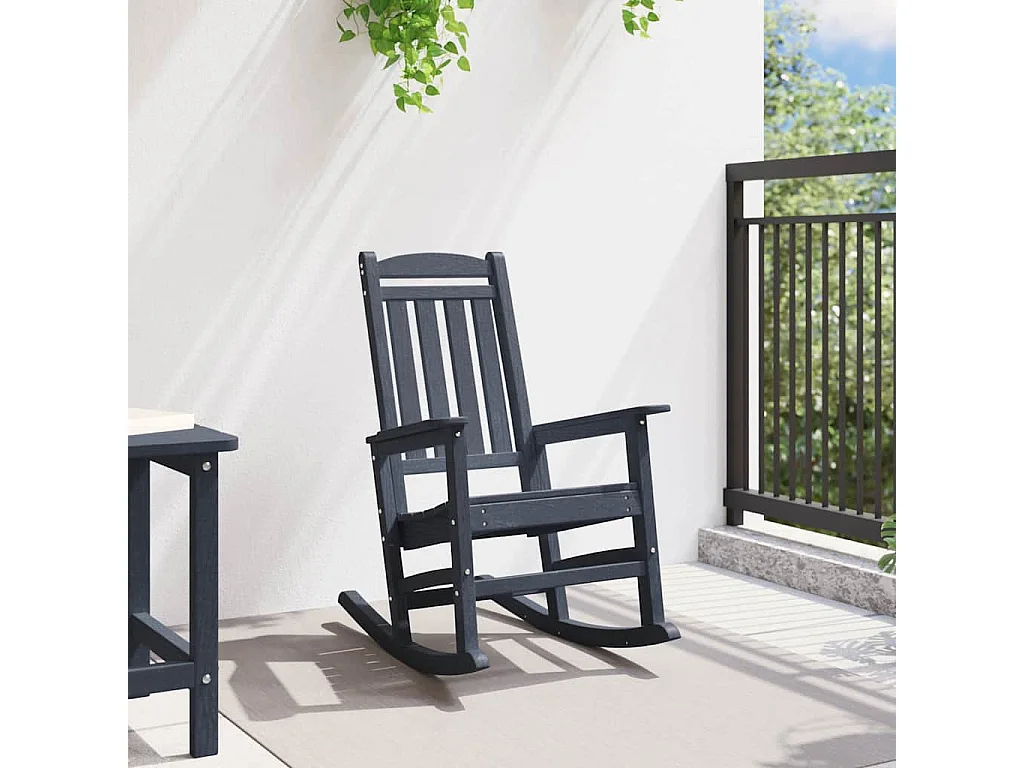 Chaise Berçante de Jardin Bleu marine 70 x 92 x 108 cm