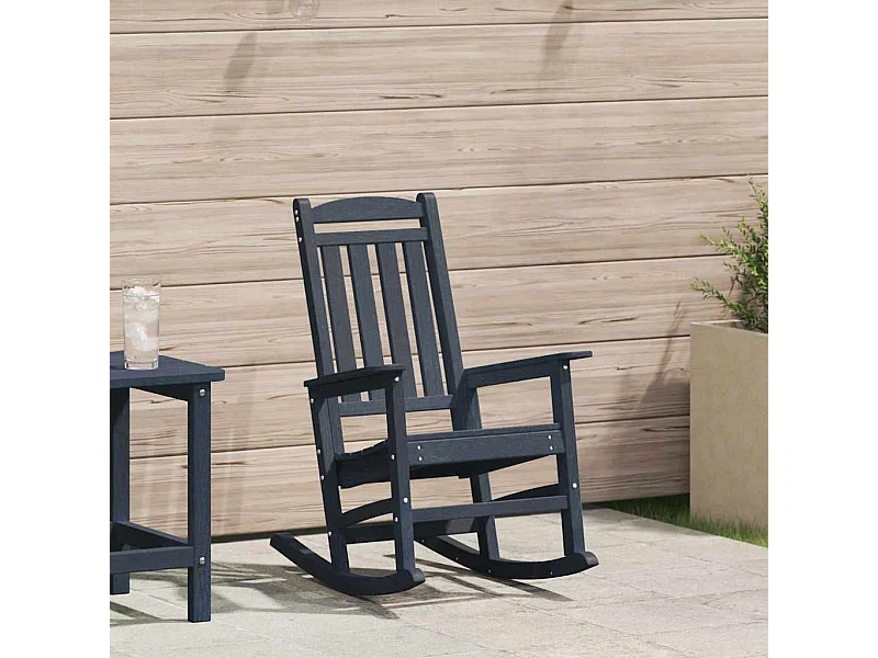 Marineblauer Gartenschaukelstuhl 70 x 92 x 108 cm