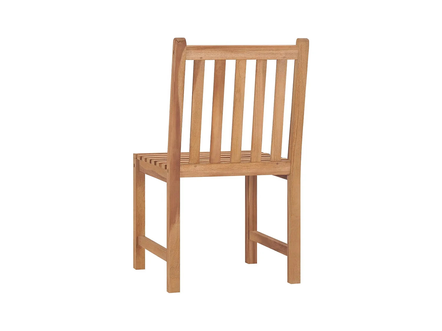 Set di 4 sedie da giardino con cuscini in legno massello di teak