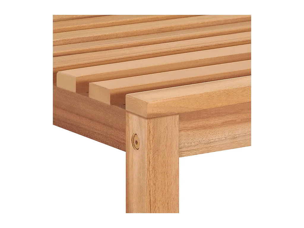 Set di 4 sedie da giardino con cuscini in legno massello di teak
