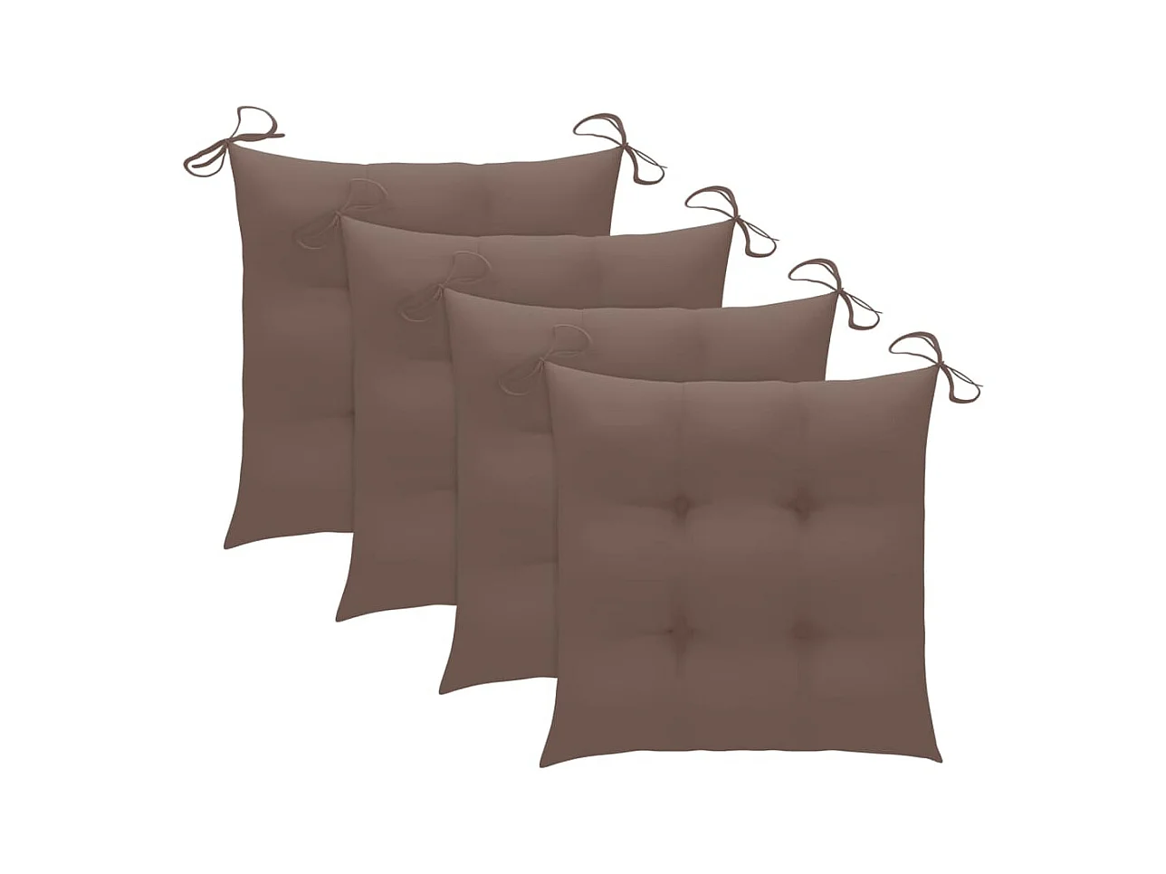 Tuinstoelen met kussens set van 3 massief acacia