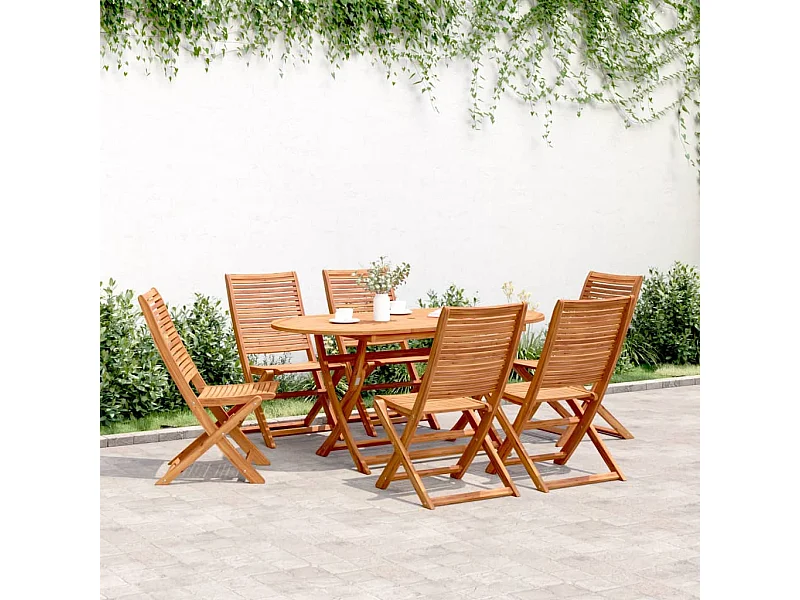 Opvouwbare tuinstoelen set van 6 51x66x95 cm acaciahout