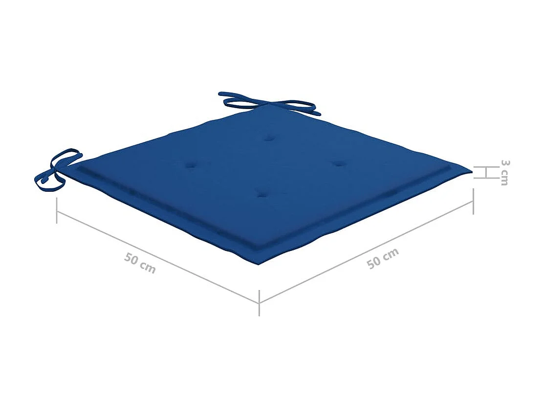 Juego de 6 sillas de comedor para exterior y cojines de acacia maciza