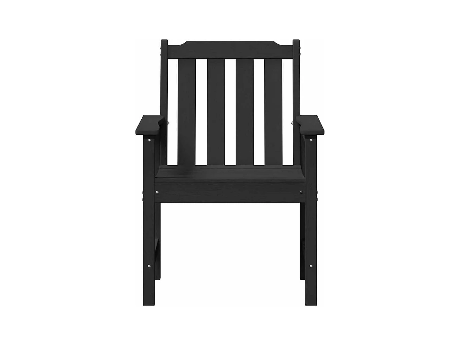 Tuinstoel. 6 stuks Zwart 65,5 x 55,5 x 88 cm Kunststof