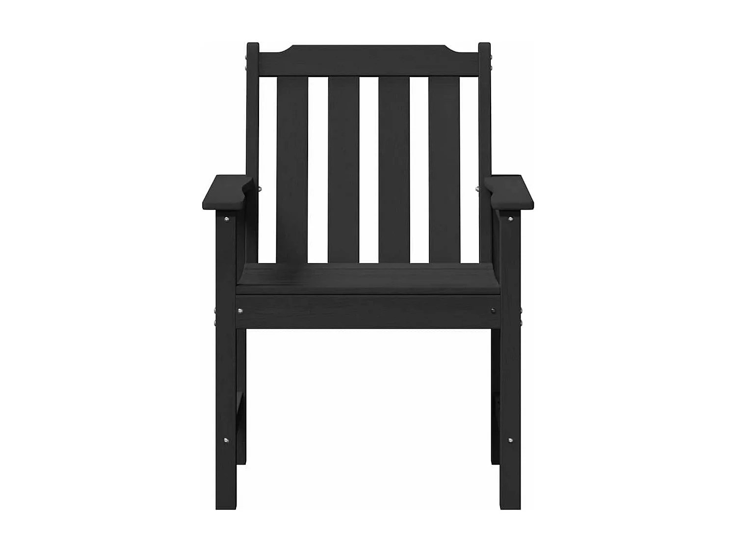 Gartenstühle. 6 Stück Schwarz 65,5 x 55,5 x 88 cm Kunststoff