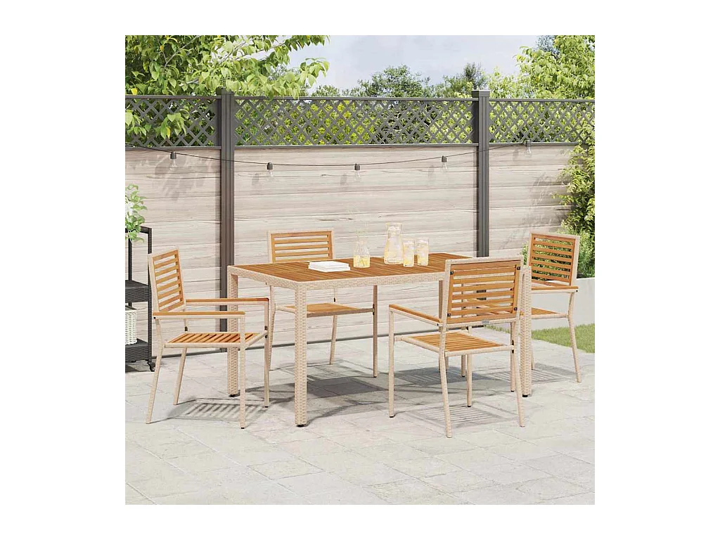 stuks stapelbare tuinstoelen bruin, beige