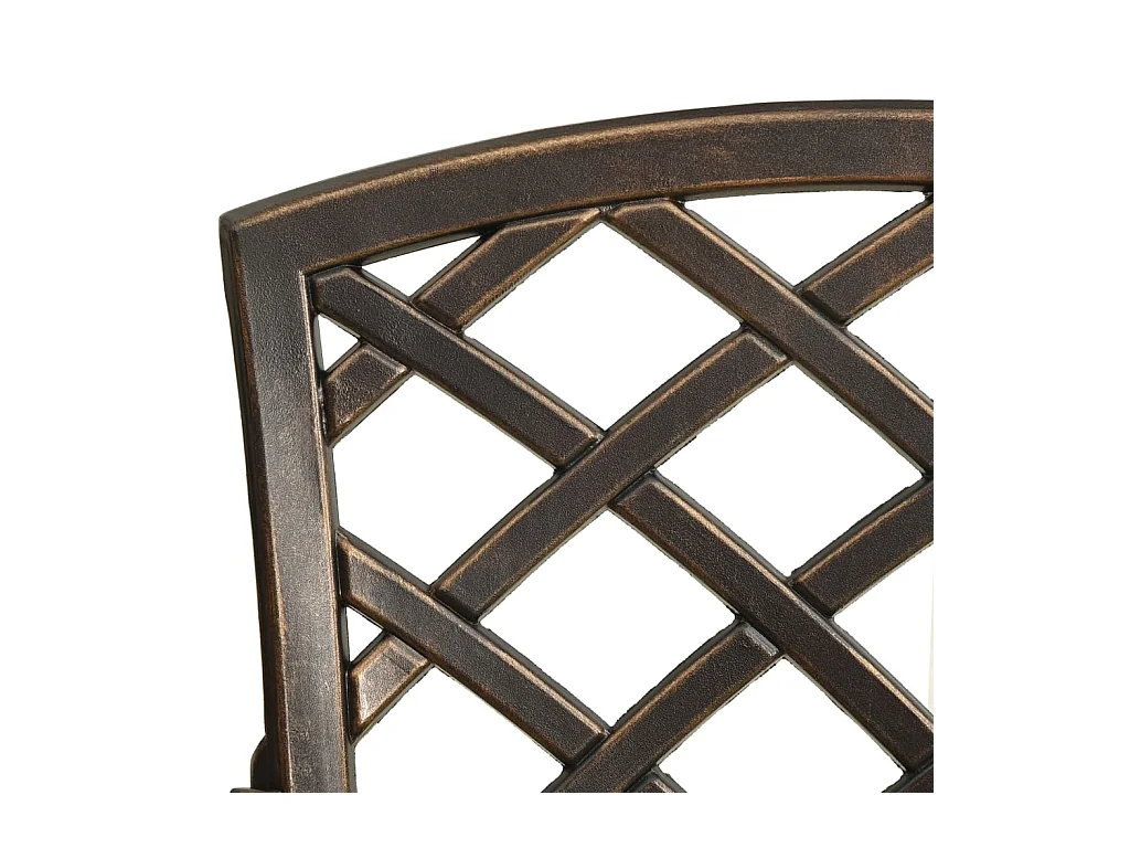 Tuinstoelen set van 2 Gegoten aluminium Brons