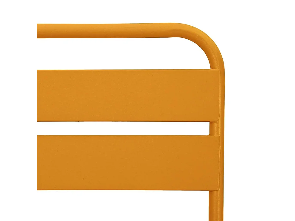 Chaise de jardin pliante 2 pcs Moutarde 55 x 56,5 x 91cm Acier