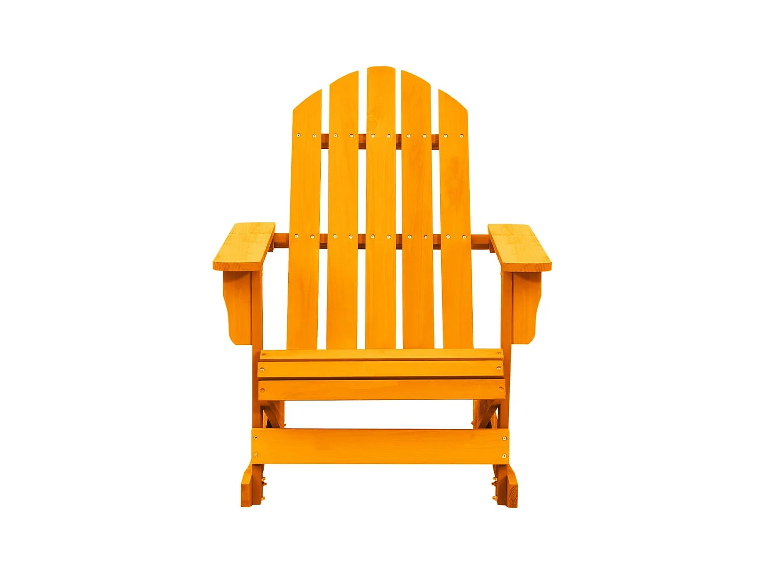 Chaise à bascule de jardin Adirondack bois de sapin orange