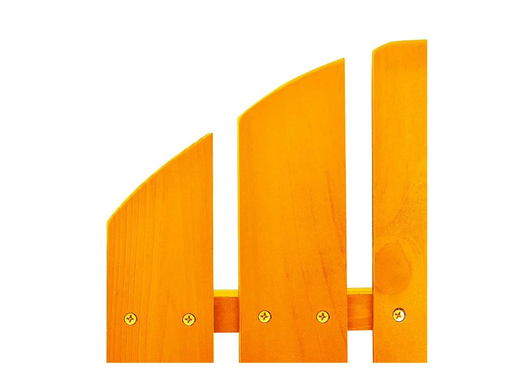 Chaise à bascule de jardin Adirondack bois de sapin orange