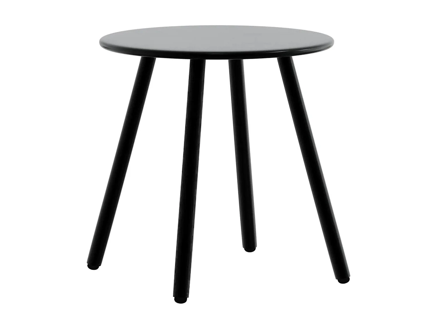 Set van 3 zwart-witte gevlochten hars tuinstoelen