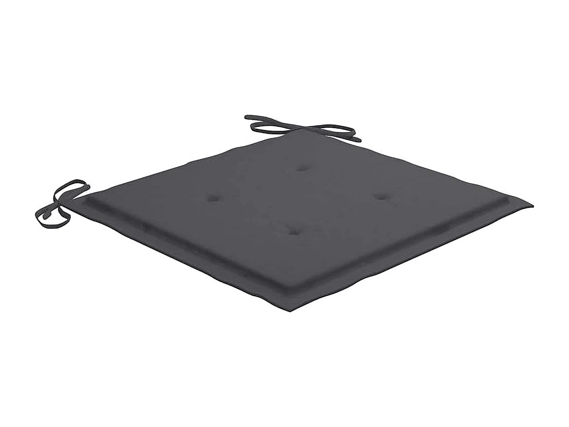 Juego de 3 sillas de comedor para exterior y cojines de acacia maciza