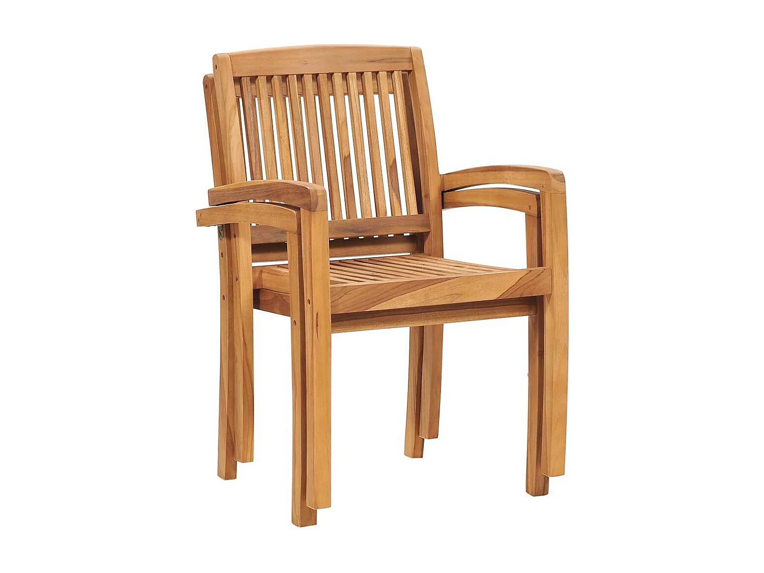 Chaises de jardin lot de 2 et coussins noir Bois de teck massif