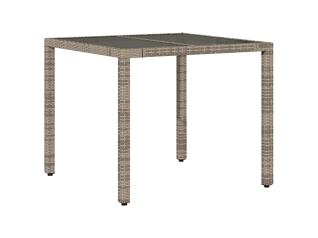 Set da pranzo da giardino 5 pezzi, grigio