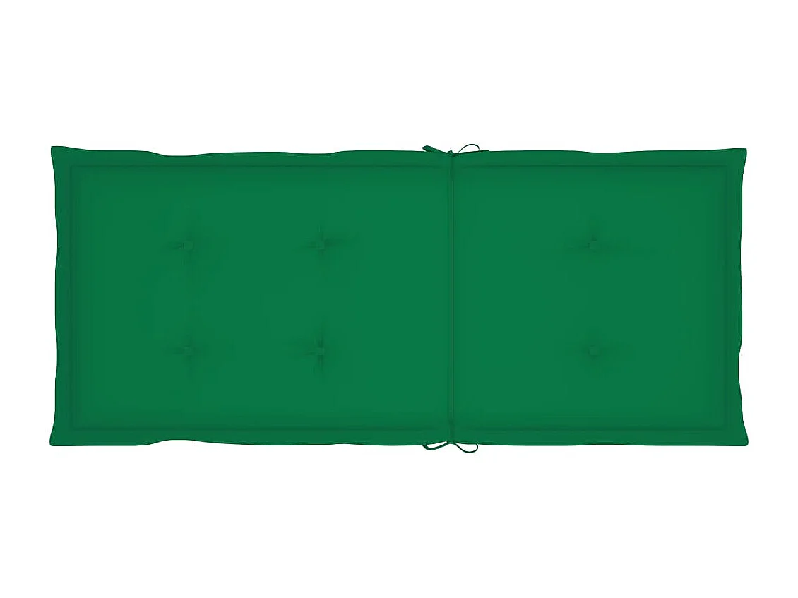 Set di 2 sedie da giardino reclinabili con cuscini in legno di acacia