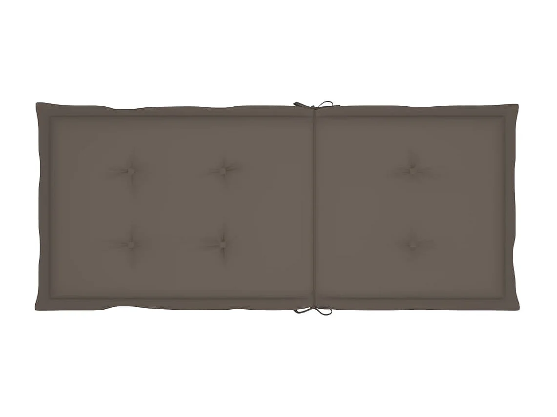 Sedia a dondolo con cuscini in legno massello di acacia