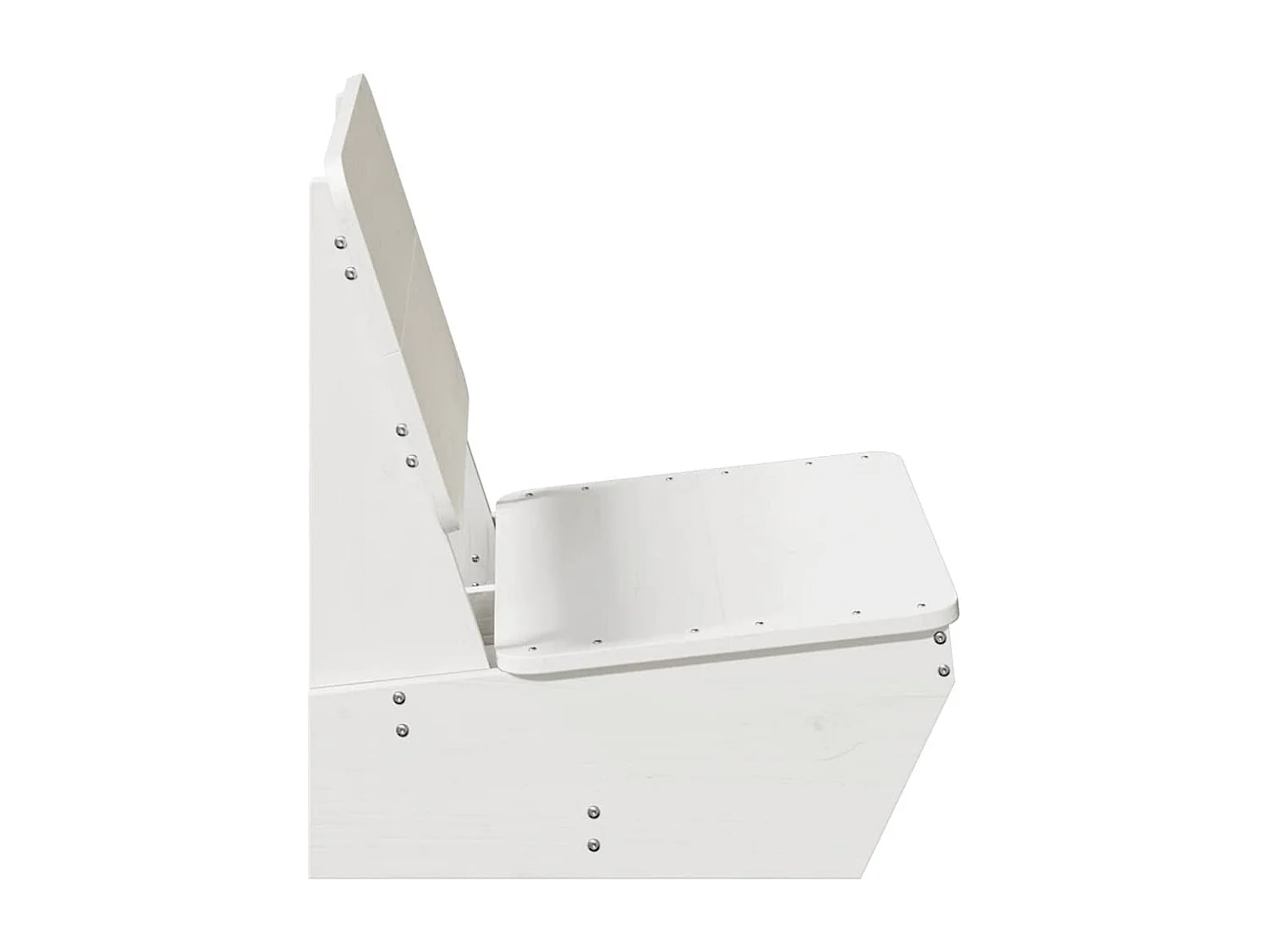 Chaises de jardin lot de 2 blanc 60x64x70,5 cm bois massif pin