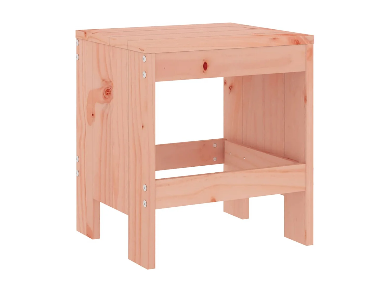 Set di 2 sgabelli da giardino 40x36x45 cm in legno massello di Douglas
