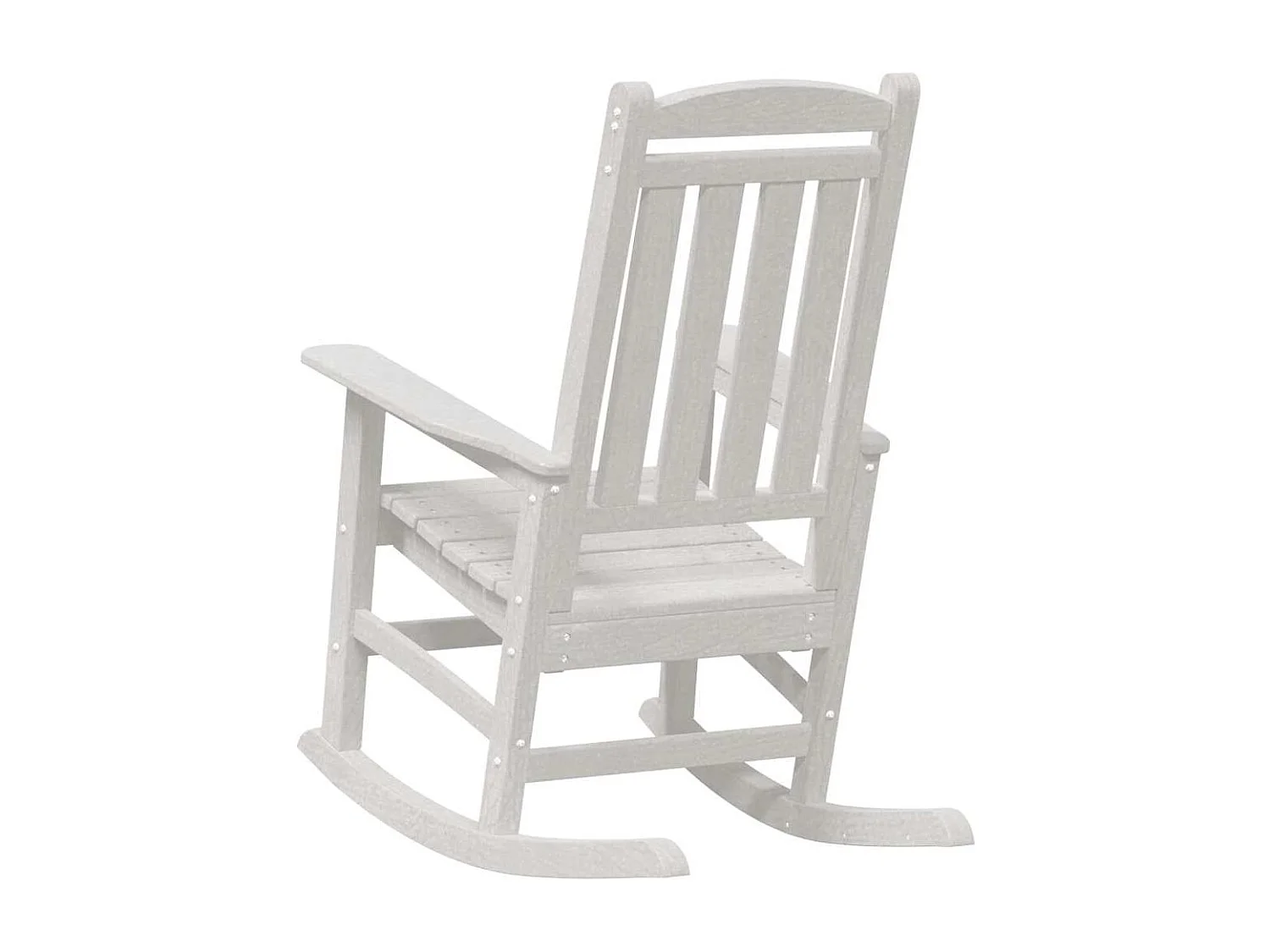 Chaise Berçante de Jardin Blanc 70 x 92 x 108 cm Plastique