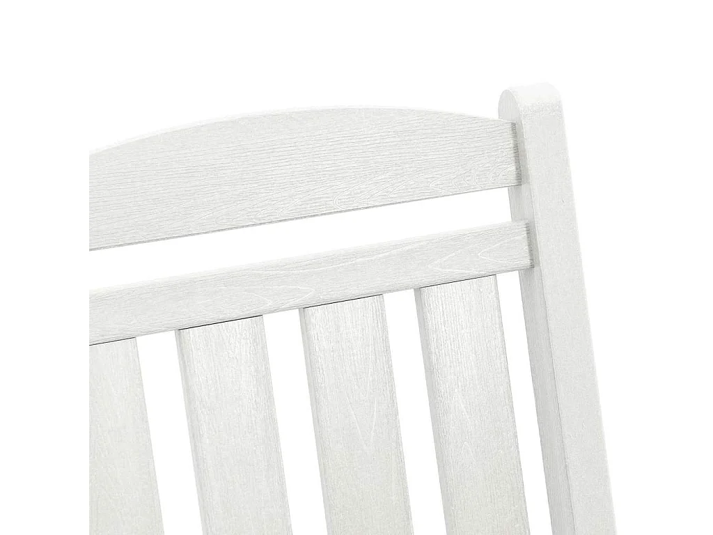 Chaise Berçante de Jardin Blanc 70 x 92 x 108 cm Plastique