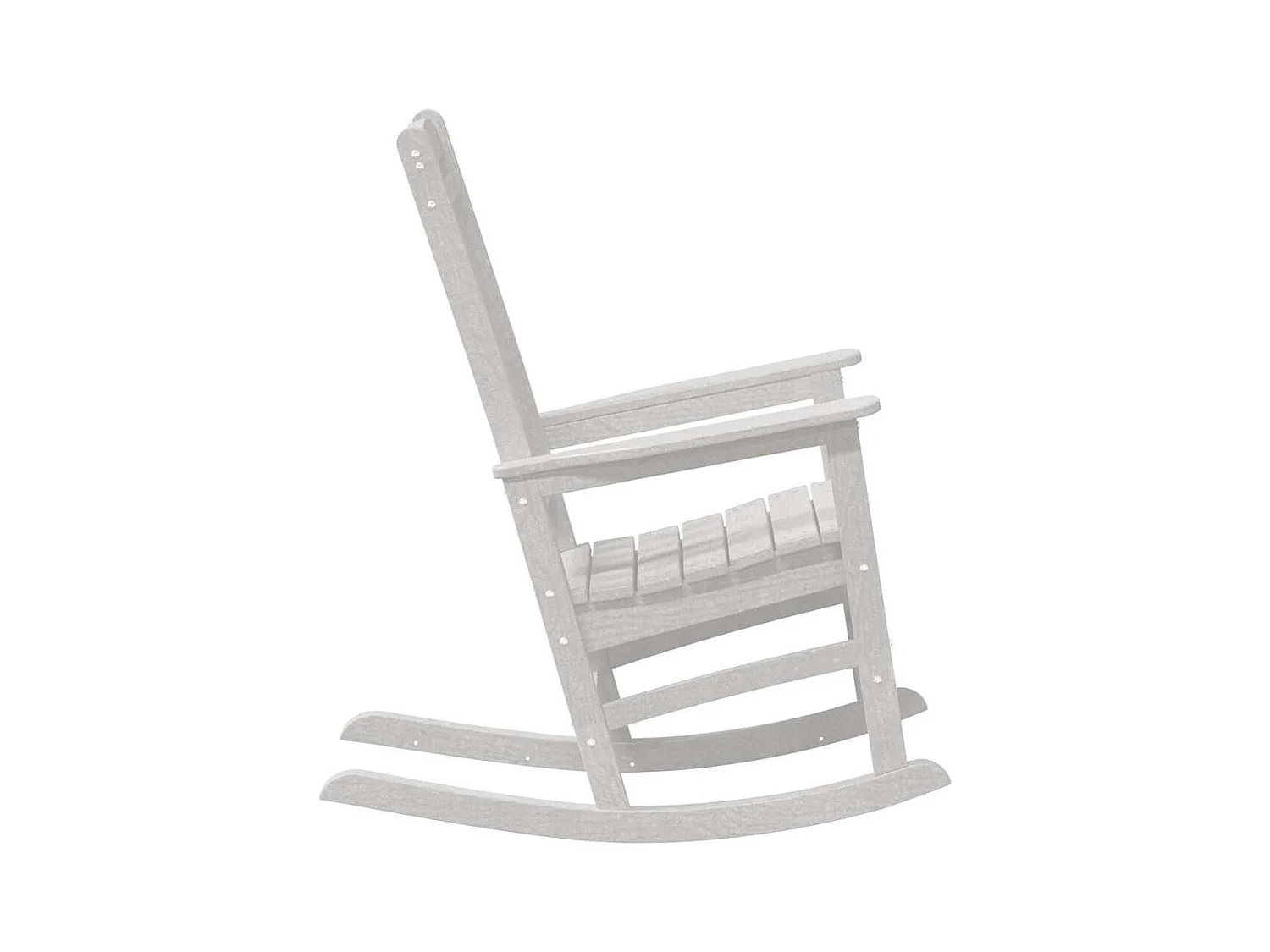 Witte tuinschommelstoel 70 x 92 x 108 cm kunststof