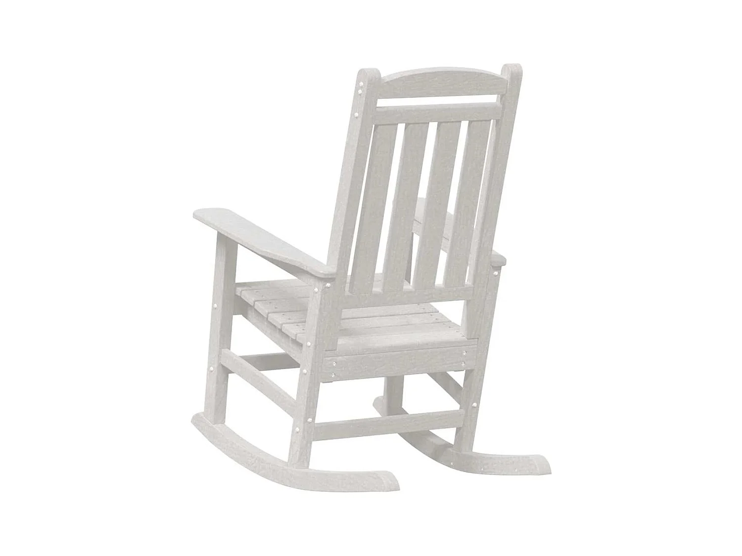 Witte tuinschommelstoel 70 x 92 x 108 cm kunststof