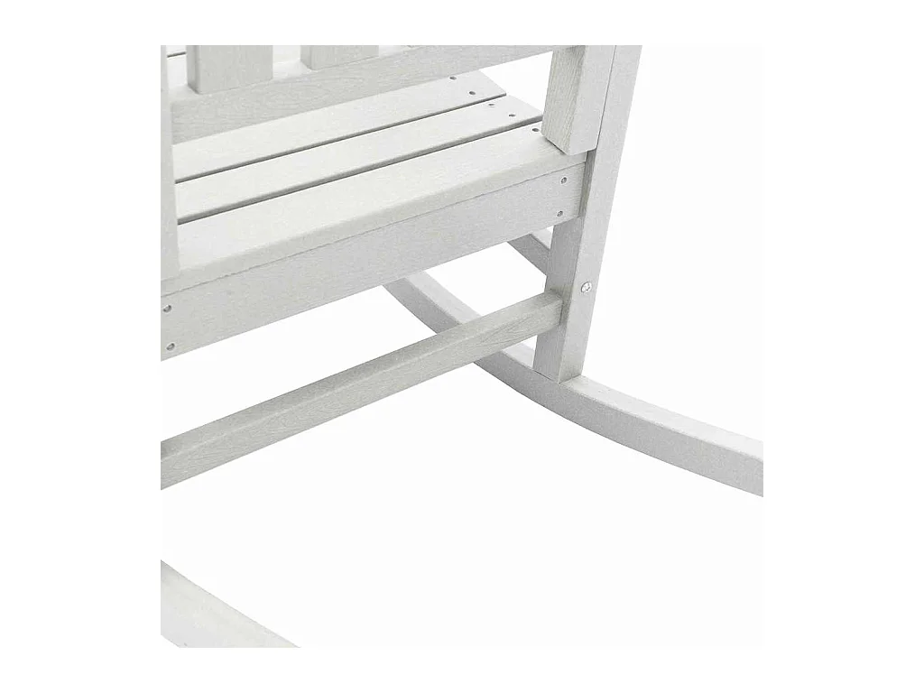 Witte tuinschommelstoel 70 x 92 x 108 cm kunststof